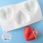 Preview: Silicone Mould - Geometric Hearts 10cm